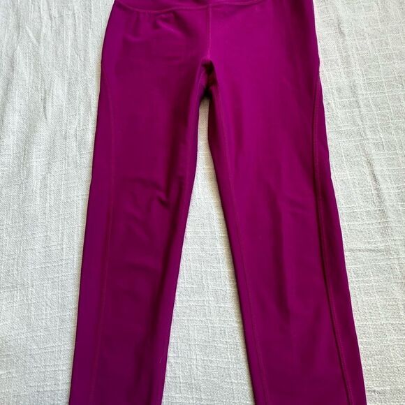 Athleta Workout Pink Legging High Waist Yoga Exercise Walking Cropped Pant SZ XS - Picture 5 of 11